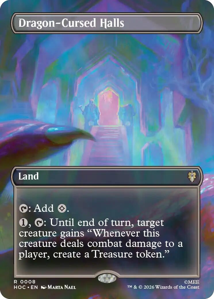 Image for Dragon-Cursed Halls (Borderless) (8) [The Hobbit: Eternal-Legal] - Magic: The Gathering
