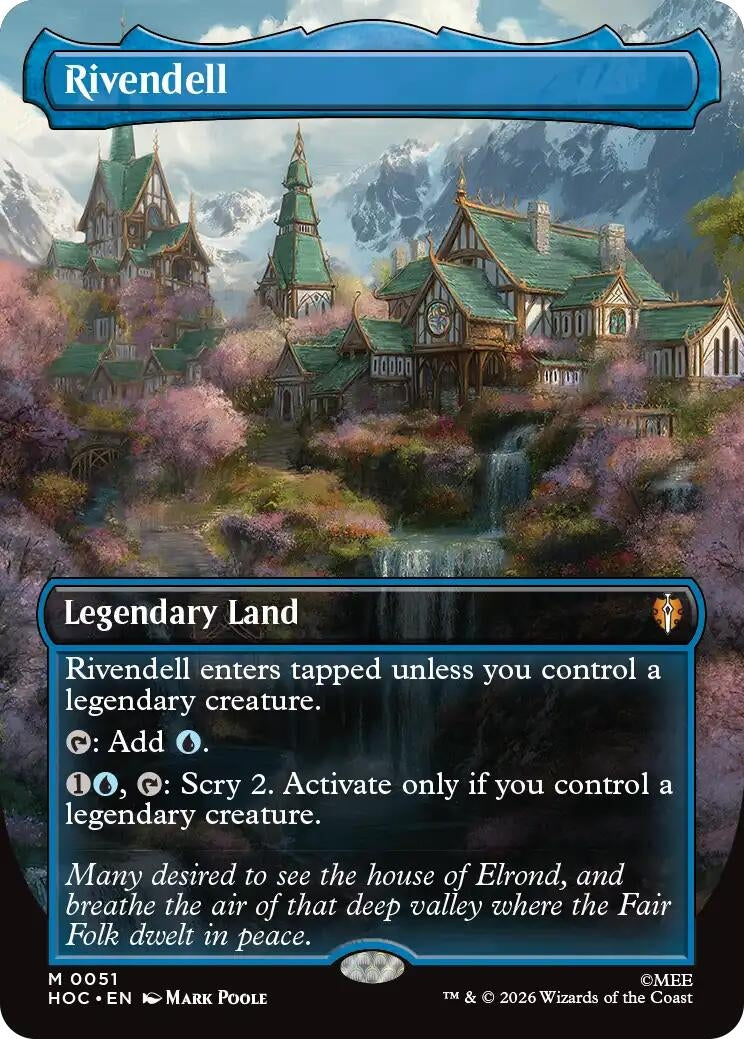Image for Rivendell (Borderless) (51) [The Hobbit: Eternal-Legal] - Magic: The Gathering