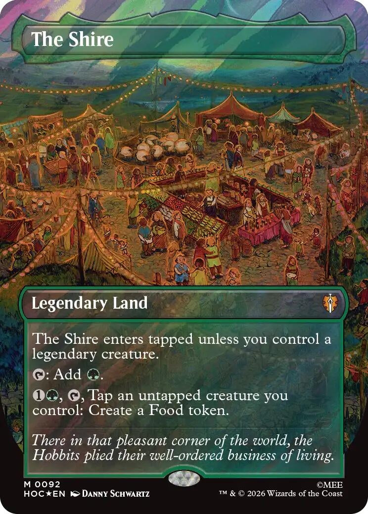 Image for The Shire (Borderless) (Surge Foil) (92) [The Hobbit: Eternal-Legal] - Magic: The Gathering