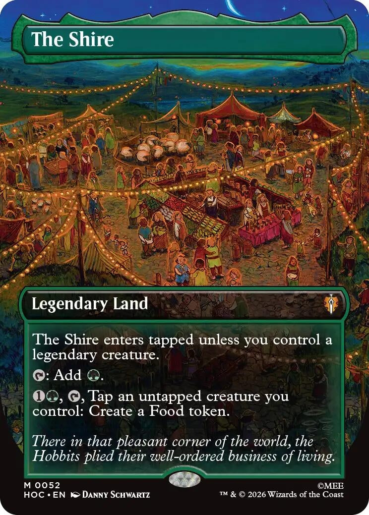 Image for The Shire (Borderless) (52) [The Hobbit: Eternal-Legal] - Magic: The Gathering
