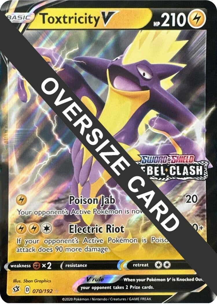Image for Toxtricity V (070/192) [Jumbo Cards] - Pokemon