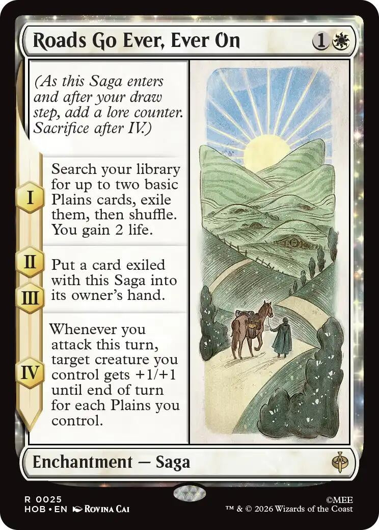 Image for Roads Go Ever, Ever On (25) [The Hobbit] - Magic: The Gathering