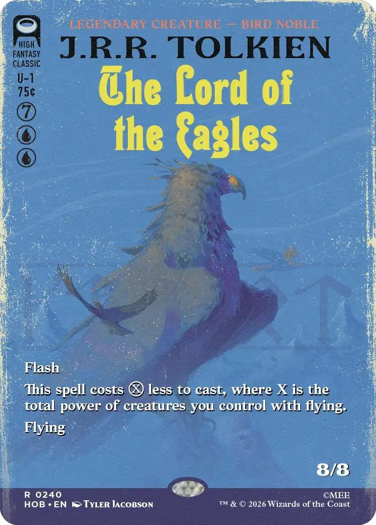 Image for The Lord of the Eagles (Borderless) (240) [The Hobbit] - Magic: The Gathering