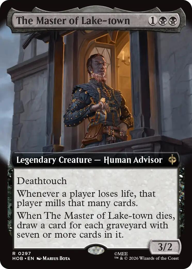 Image for The Master of Lake-town (Extended Art) (297) [The Hobbit] - Magic: The Gathering