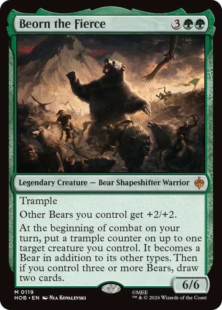 Image for Beorn the Fierce (119) [The Hobbit] - Magic: The Gathering