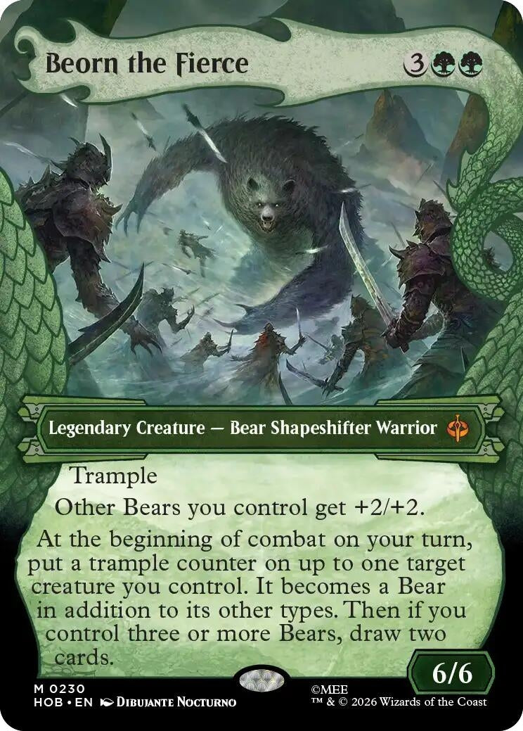Image for Beorn the Fierce (Showcase) (230) [The Hobbit] - Magic: The Gathering