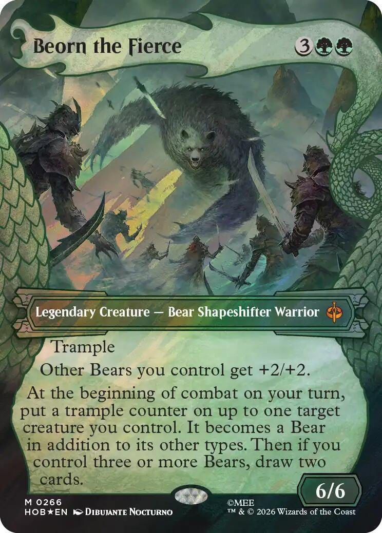 Image for Beorn the Fierce (Showcase) (Surge Foil) (266) [The Hobbit] - Magic: The Gathering