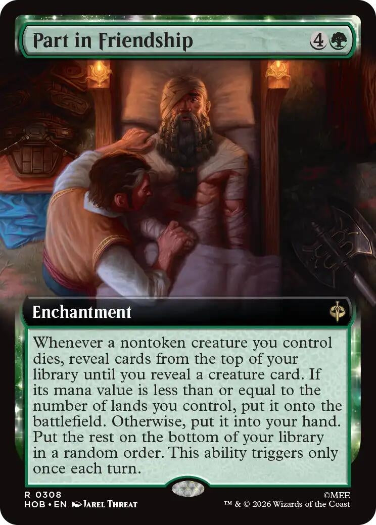 Image for Part in Friendship (Extended Art) (308) [The Hobbit] - Magic: The Gathering