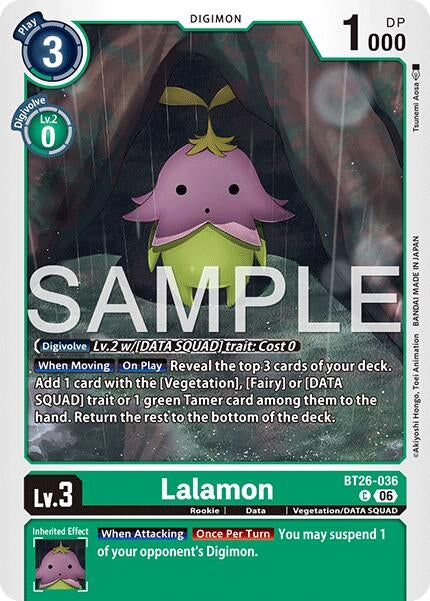 Image for Lalamon (BT26-036 C) [Timeless Bonds] - Digimon Card Game