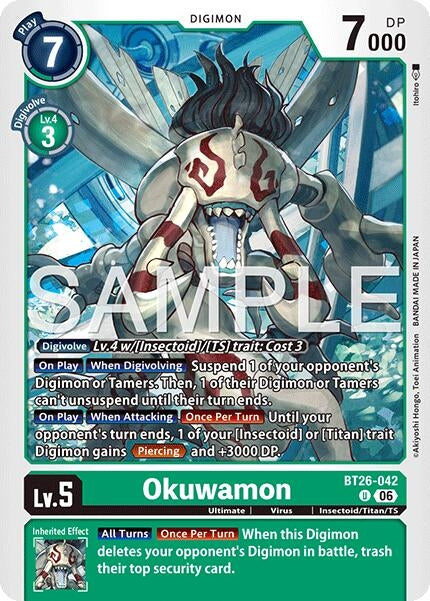 Image for Okuwamon (BT26-042 U) [Timeless Bonds] - Digimon Card Game