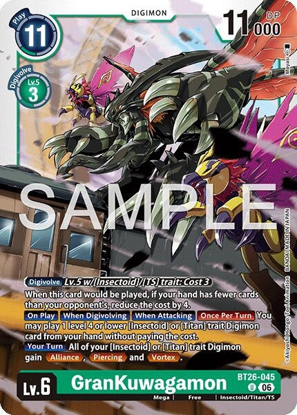 GranKuwagamon (BT26-045 U) [Timeless Bonds]