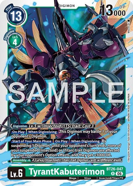Image for TyrantKabuterimon (BT26-047 R) [Timeless Bonds] - Digimon Card Game