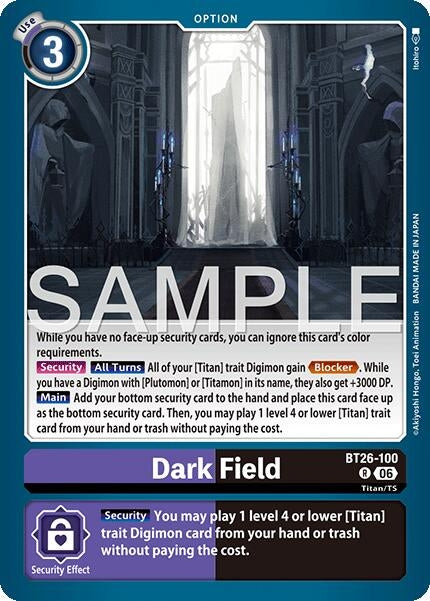 Image for Dark Field (BT26-100 R) [Timeless Bonds] - Digimon Card Game