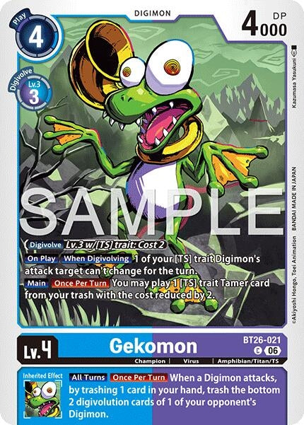 Image for Gekomon (BT26-021 C) [Timeless Bonds] - Digimon Card Game
