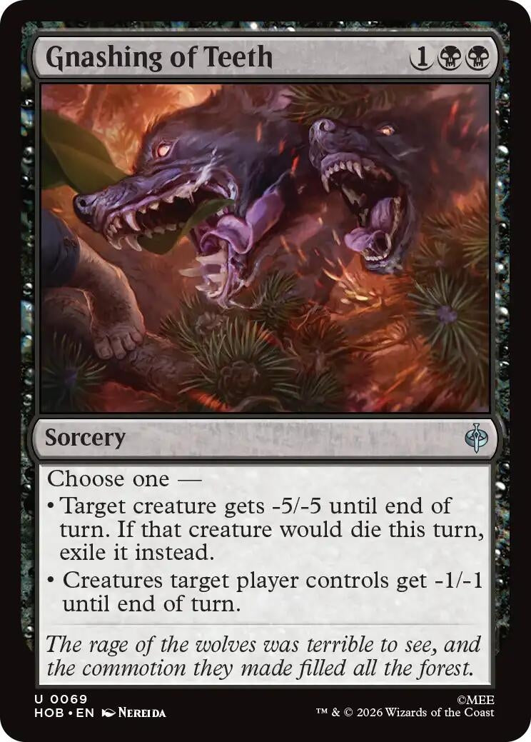 Image for Gnashing of Teeth (69) [The Hobbit] - Magic: The Gathering