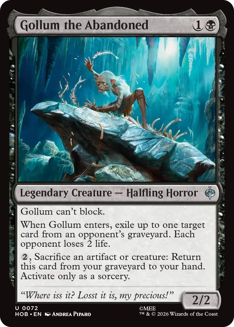 Image for Gollum the Abandoned (72) [The Hobbit] - Magic: The Gathering