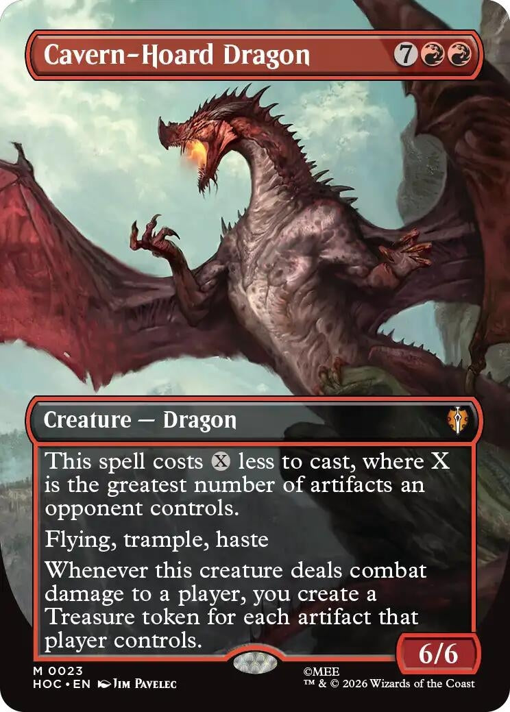 Image for Cavern-Hoard Dragon (Borderless) (23) [The Hobbit: Eternal-Legal] - Magic: The Gathering