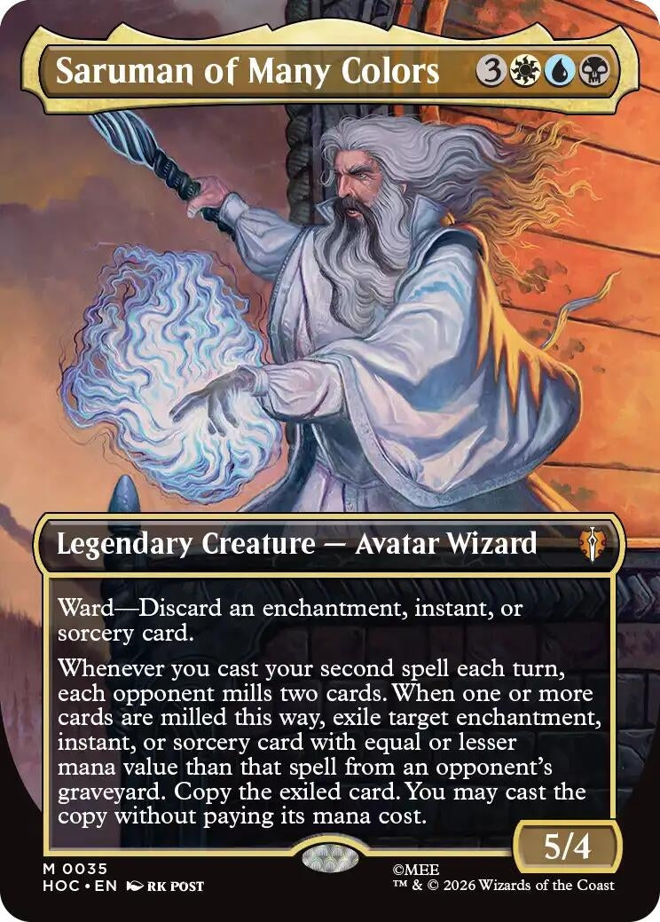 Image for Saruman of Many Colors (Borderless) (35) [The Hobbit: Eternal-Legal] - Magic: The Gathering