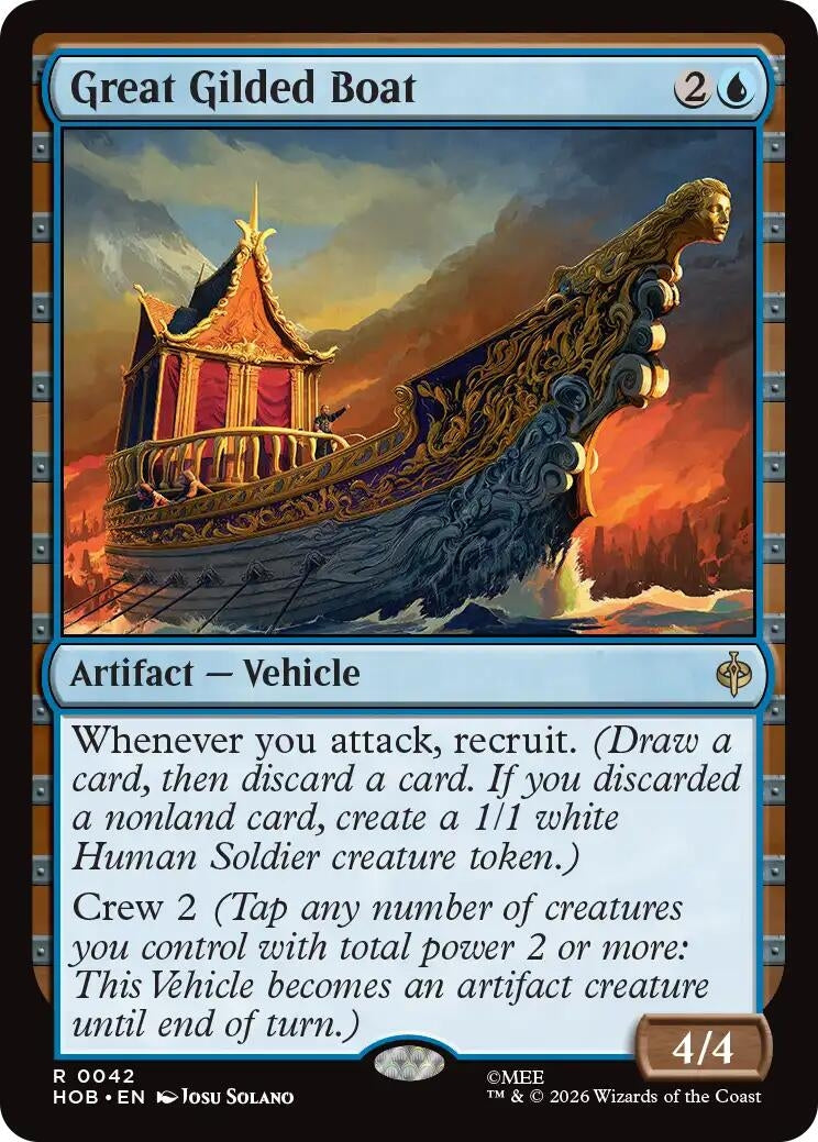 Image for Great Gilded Boat (42) [The Hobbit] - Magic: The Gathering
