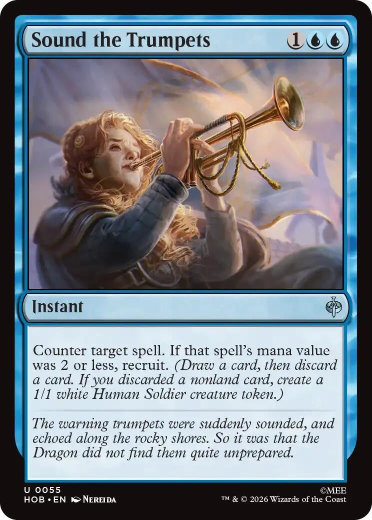 Image for Sound the Trumpets (55) [The Hobbit] - Magic: The Gathering