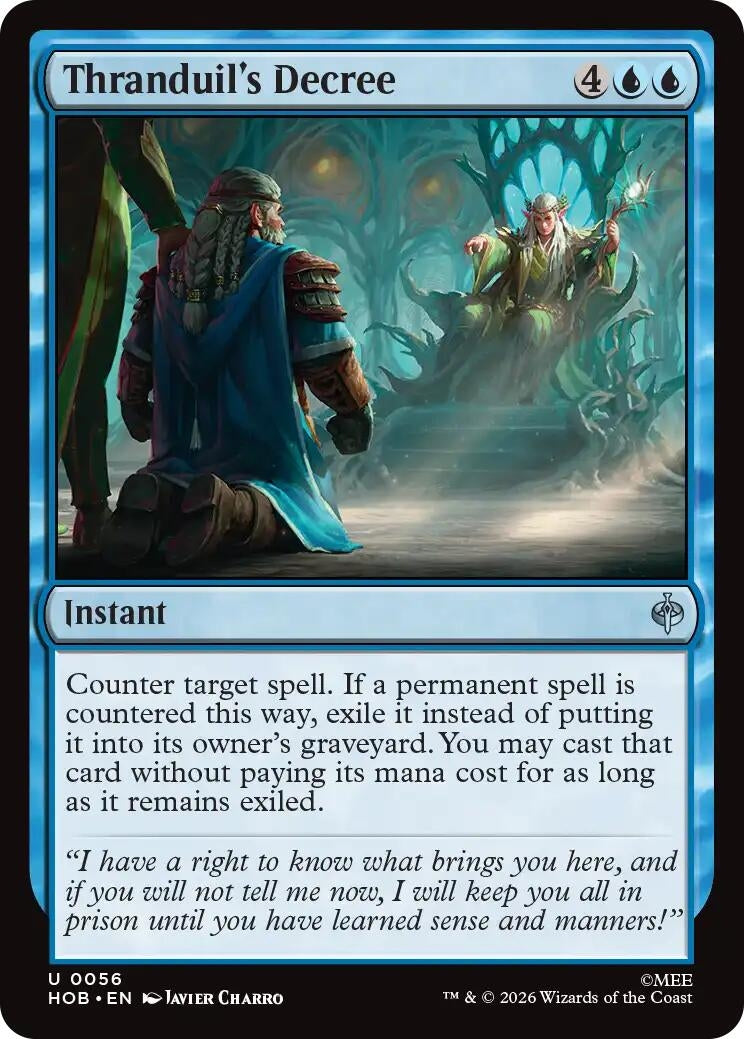 Image for Thranduil's Decree (56) [The Hobbit] - Magic: The Gathering