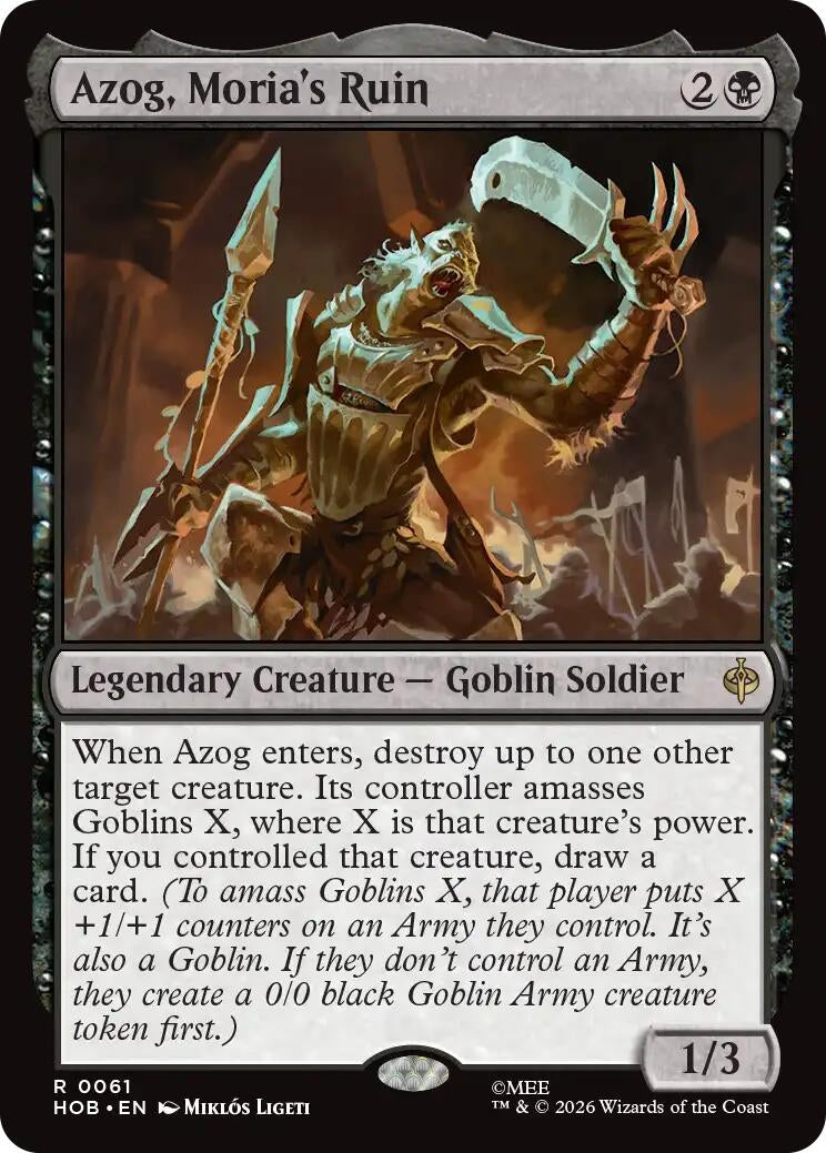 Image for Azog, Moria's Ruin (61) [The Hobbit] - Magic: The Gathering