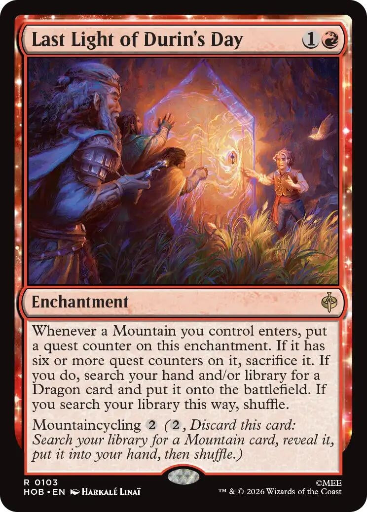 Image for Last Light of Durin's Day (103) [The Hobbit] - Magic: The Gathering