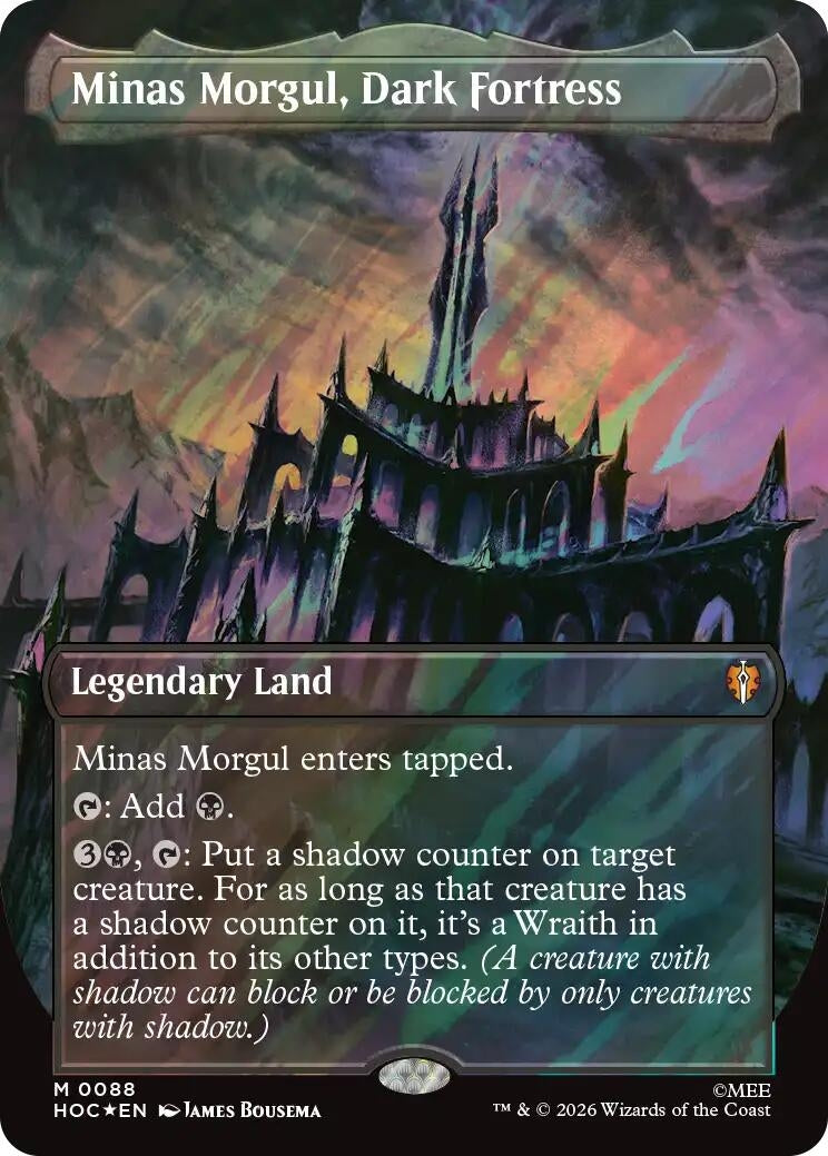 Image for Minas Morgul, Dark Fortress (Borderless) (Surge Foil) (88) [The Hobbit: Eternal-Legal] - Magic: The Gathering