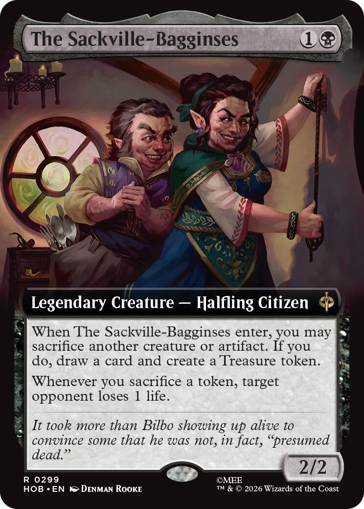Image for The Sackville-Bagginses (Extended Art) (299) [The Hobbit] - Magic: The Gathering
