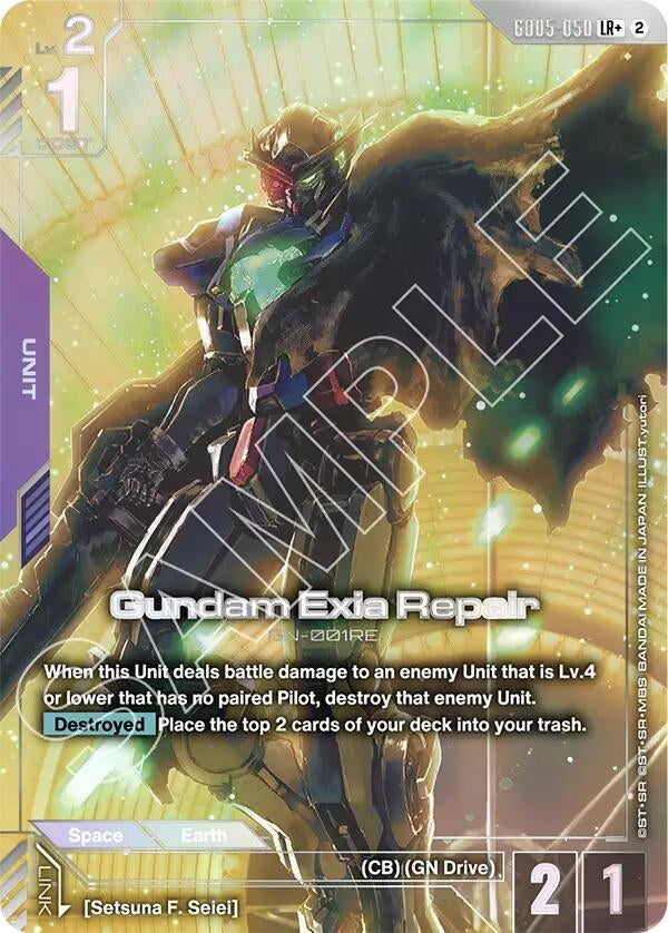 Image for Gundam Exia Repair (LR+) (GD05-050) [Freedom Ascension] {GD05} - Gundam Card Game