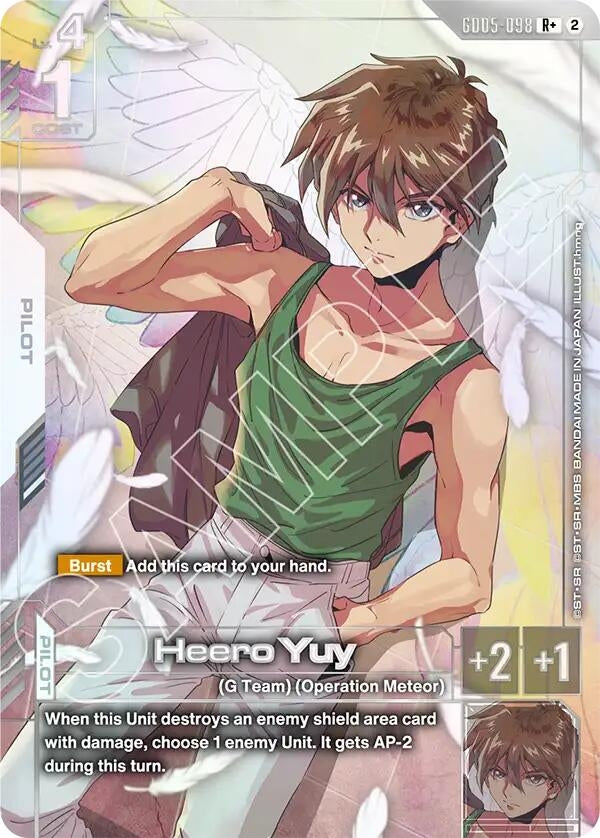 Image for Heero Yuy (R+) (GD05-098) [Freedom Ascension] {GD05} - Gundam Card Game