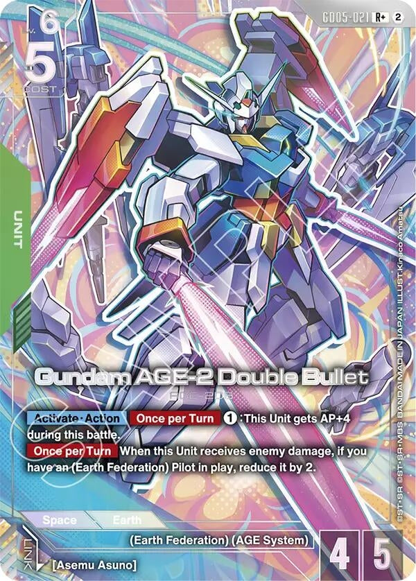 Image for Gundam AGE-2 Double Bullet (R+) (GD05-021) [Freedom Ascension] {GD05} - Gundam Card Game