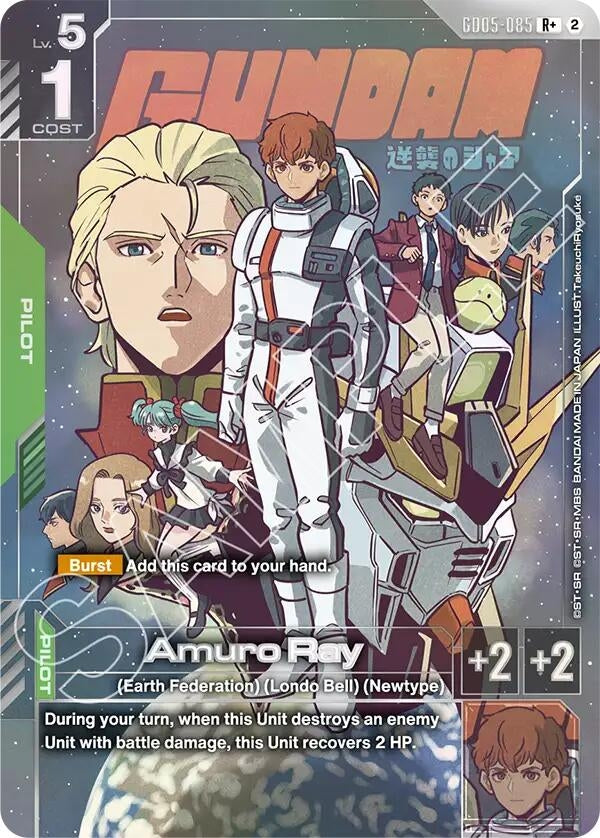 Image for Amuro Ray (R+) (GD05-085) [Freedom Ascension] {GD05} - Gundam Card Game