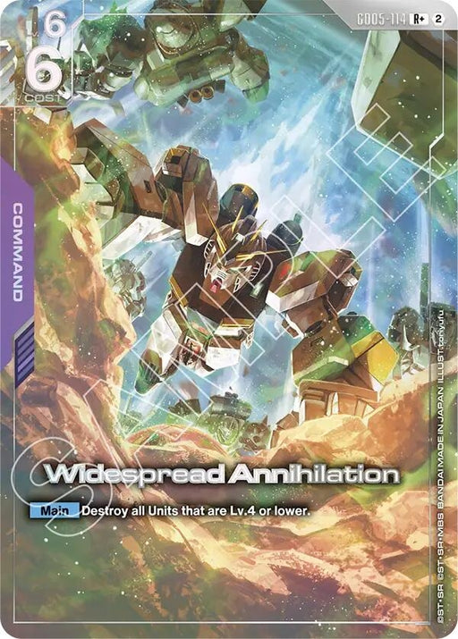 Image for Widespread Annihilation (R+) (GD05-114) [Freedom Ascension] {GD05} - Gundam Card Game