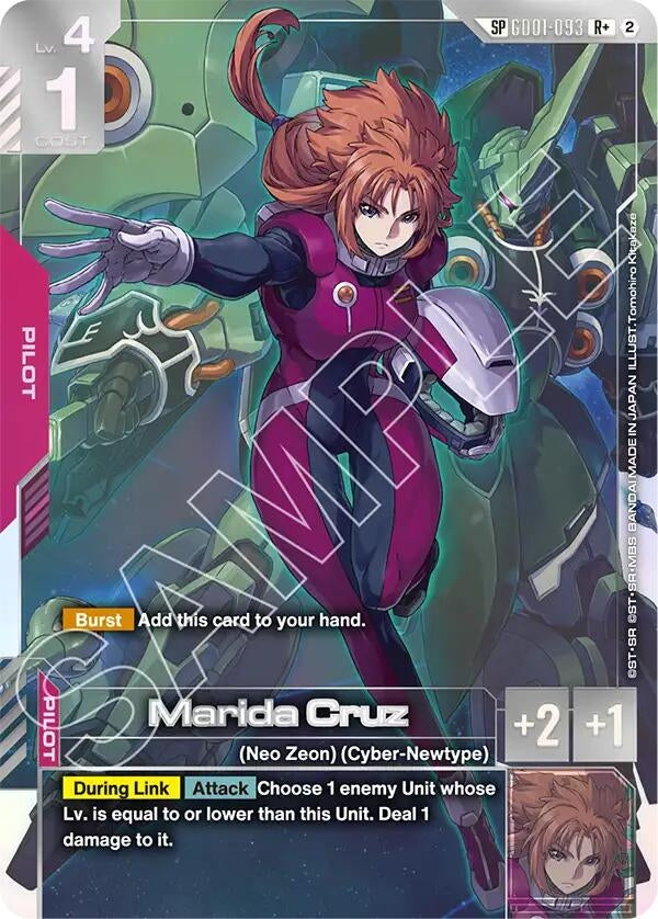 Image for Marida Cruz (R+) (SP) (GD01-093) [Freedom Ascension] {GD05} - Gundam Card Game