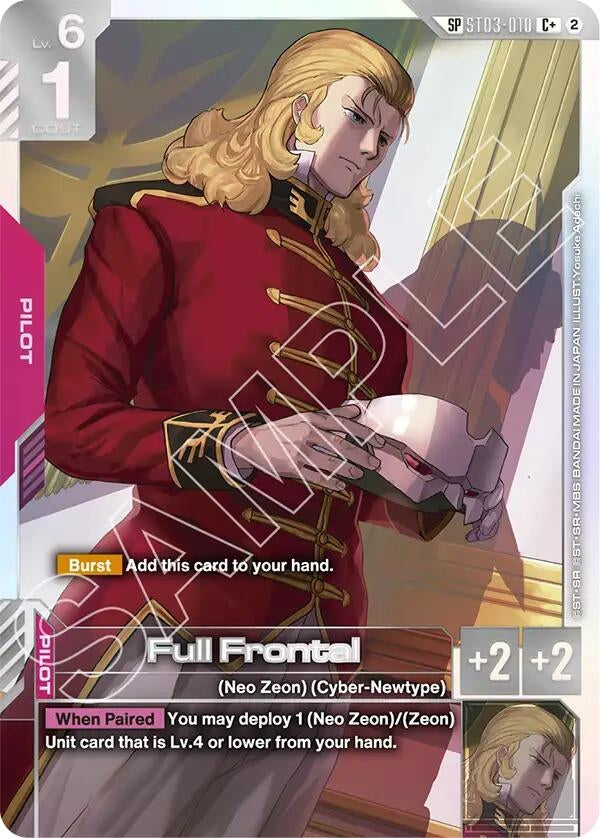 Image for Full Frontal (C+) (SP) (ST03-010) [Freedom Ascension] {GD05} - Gundam Card Game