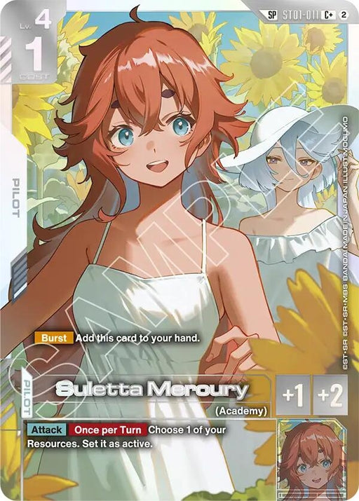 Image for Suletta Mercury (C+) (SP) (ST01-011) [Freedom Ascension] {GD05} - Gundam Card Game