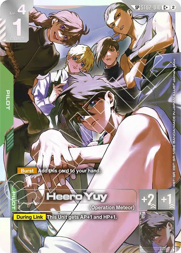 Image for Heero Yuy (C+) (SP) (ST02-010) [Freedom Ascension] {GD05} - Gundam Card Game