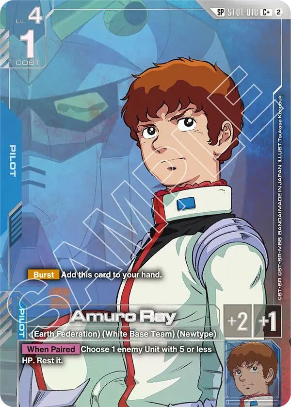 Image for Amuro Ray (C+) (SP) (ST01-010) [Freedom Ascension] {GD05} - Gundam Card Game