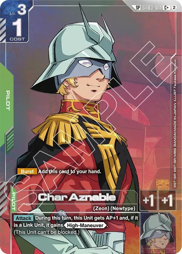 Image for Char Aznable (C+) (SP) (ST03-011) [Freedom Ascension] {GD05} - Gundam Card Game