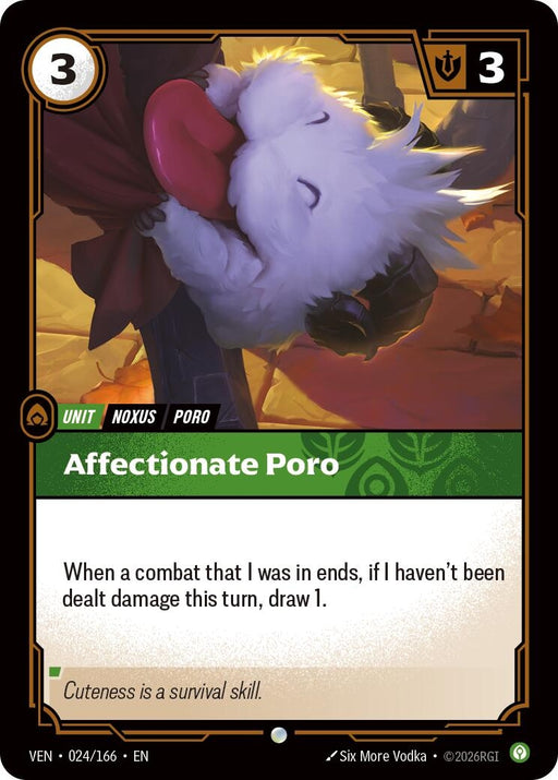 Image for Affectionate Poro (024/166) [Vendetta] - Riftbound: League of Legends Trading Card Game