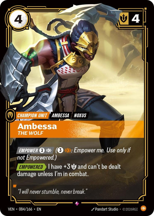 Image for Ambessa - The Wolf (084/166) [Vendetta] - Riftbound: League of Legends Trading Card Game