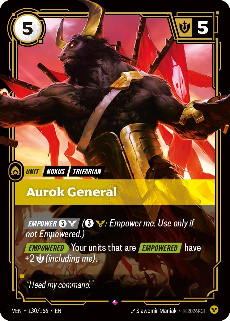 Image for Aurok General (130/166) [Vendetta] - Riftbound: League of Legends Trading Card Game