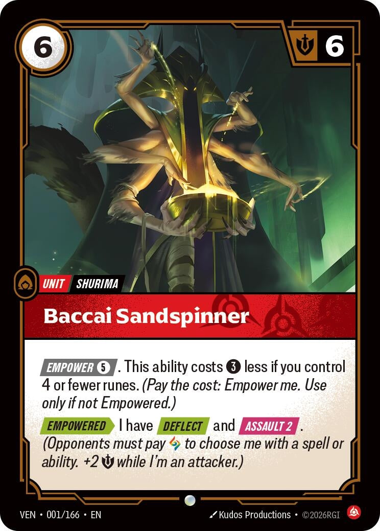 Image for Baccai Sandspinner (001/166) [Vendetta] - Riftbound: League of Legends Trading Card Game