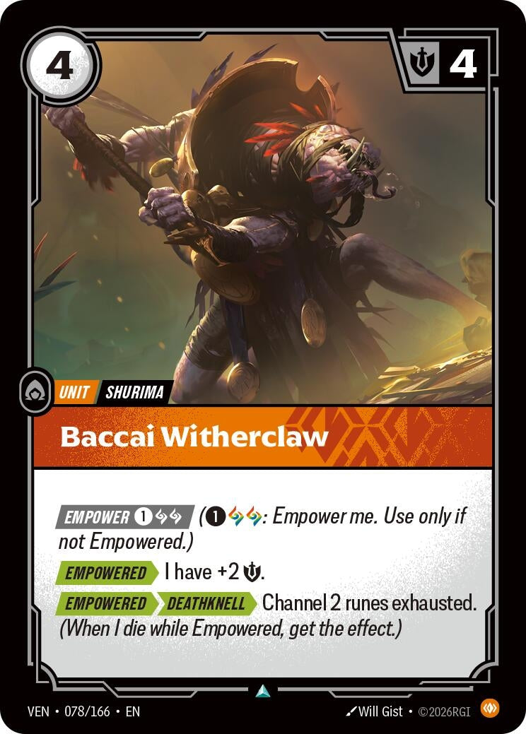 Image for Baccai Witherclaw (078/166) [Vendetta] - Riftbound: League of Legends Trading Card Game