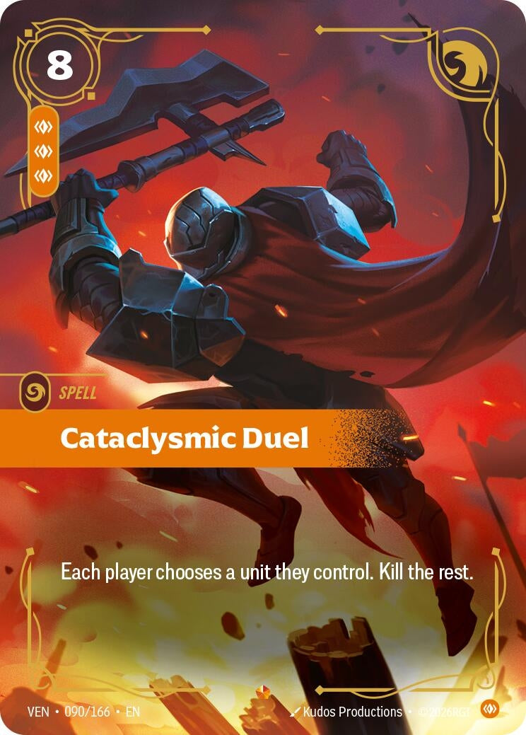 Image for Cataclysmic Duel (090/166) [Vendetta] - Riftbound: League of Legends Trading Card Game