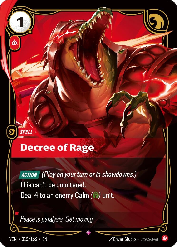 Image for Decree of Rage (015/166) [Vendetta] - Riftbound: League of Legends Trading Card Game