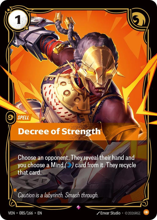 Image for Decree of Strength (085/166) [Vendetta] - Riftbound: League of Legends Trading Card Game