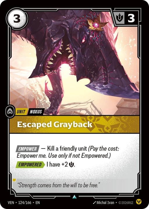 Image for Escaped Grayback (124/166) [Vendetta] - Riftbound: League of Legends Trading Card Game