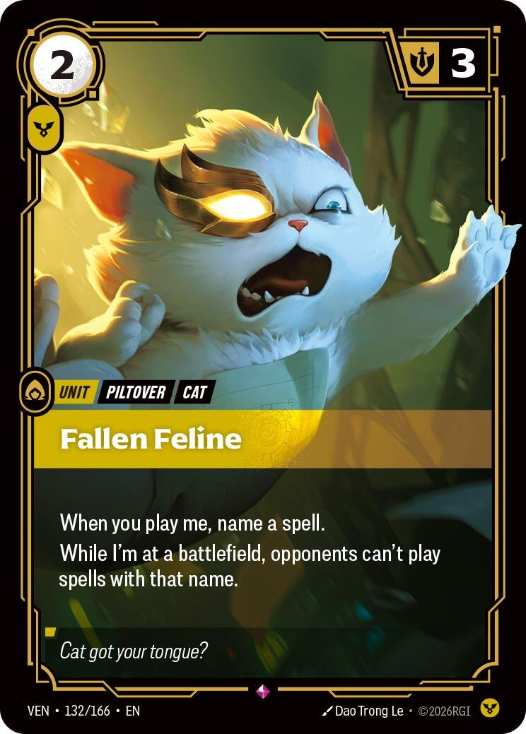Image for Fallen Feline (132/166) [Vendetta] - Riftbound: League of Legends Trading Card Game